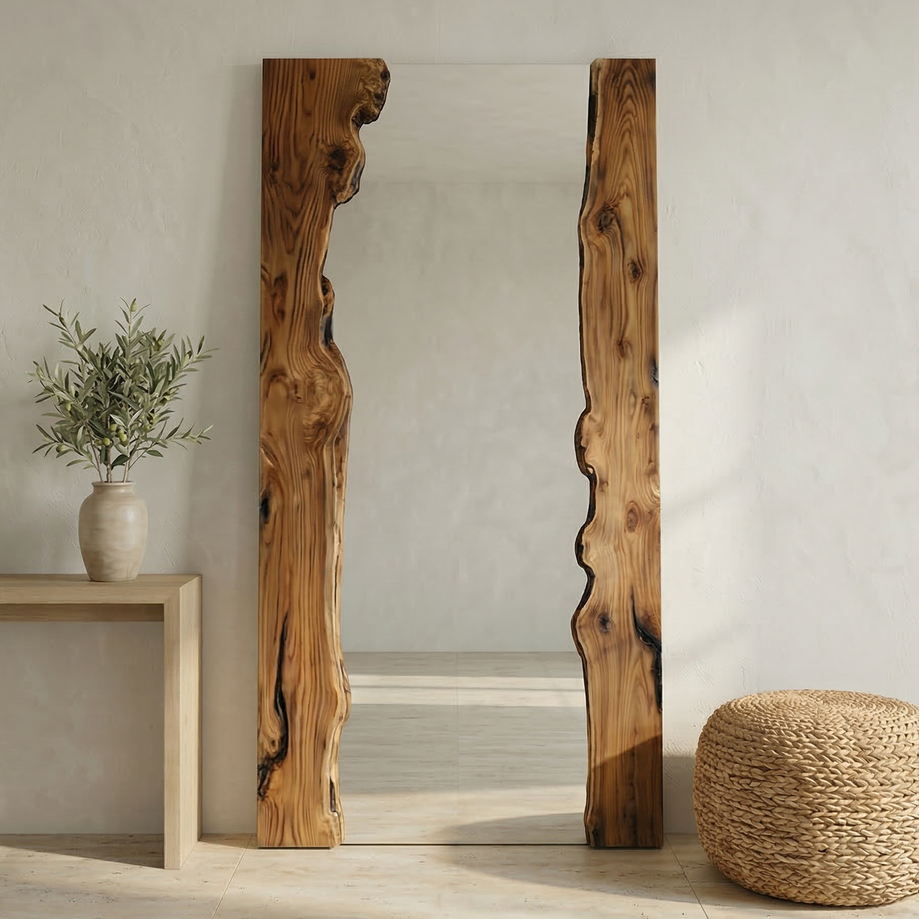 El Yapımı Masif Ahşap Ayna Koleksiyonu Iii