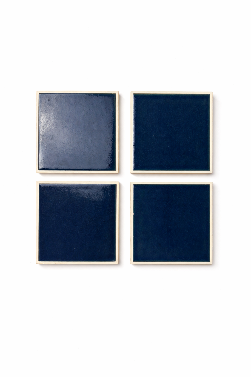 El Yapımı Mavi Seramik Bardak Altlığı Seti - British Tableware Collection