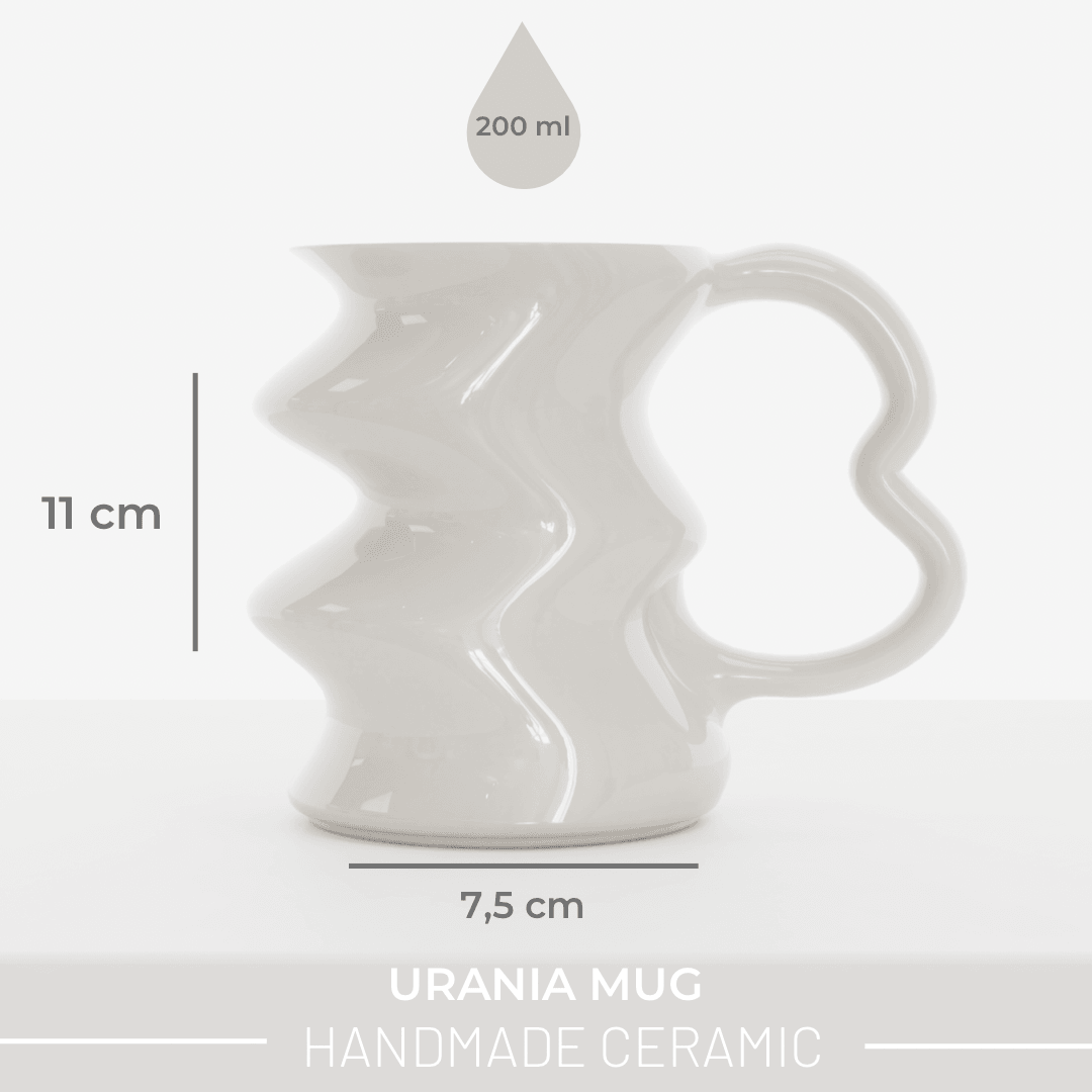 El Yapımı Seramik Melting Kupa-Urania Design-nowshopfun