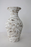 El Yapımı Vintage Görünümlü Stoneware Vazo-Maku Ceramic-NowShopFun