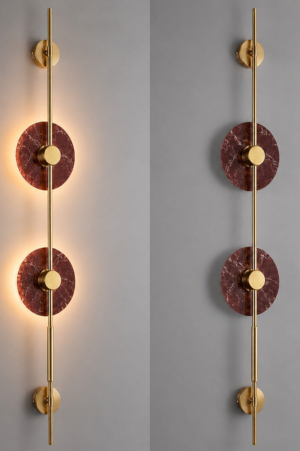 Elazığ Vişne Led Uzun Mermer Aplik