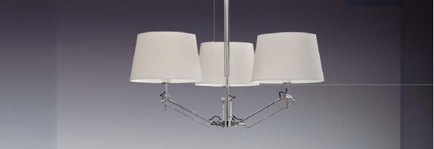 Elba Sarkit 3l Chrome-White Ø100x89 Cm E27 3x20w