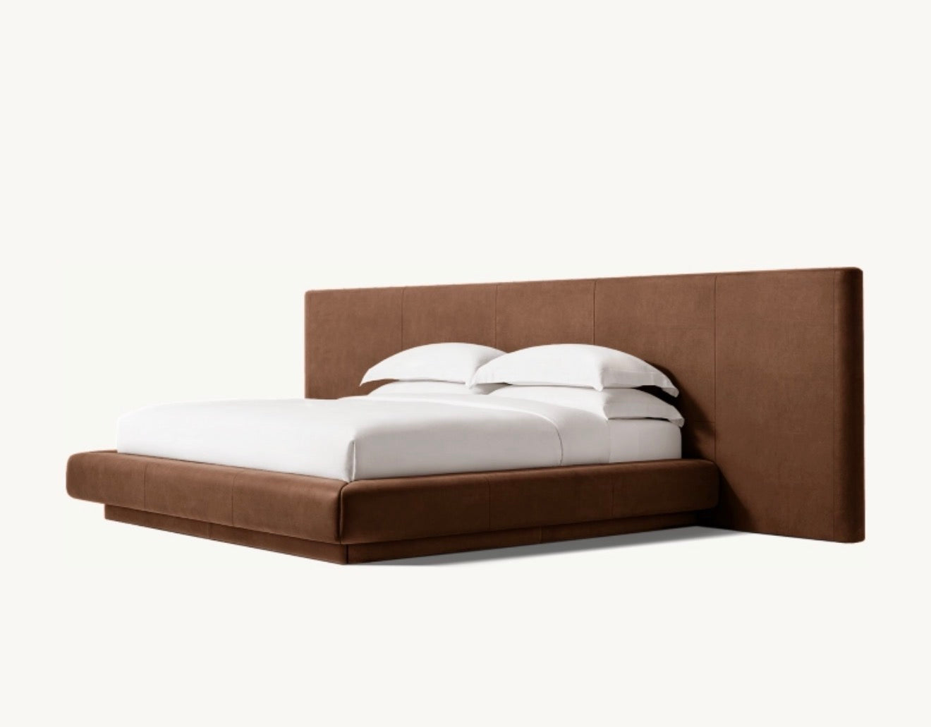 Eldor Deri Karyola-Sofalab-Gri-Kraliçe-NowShopFun