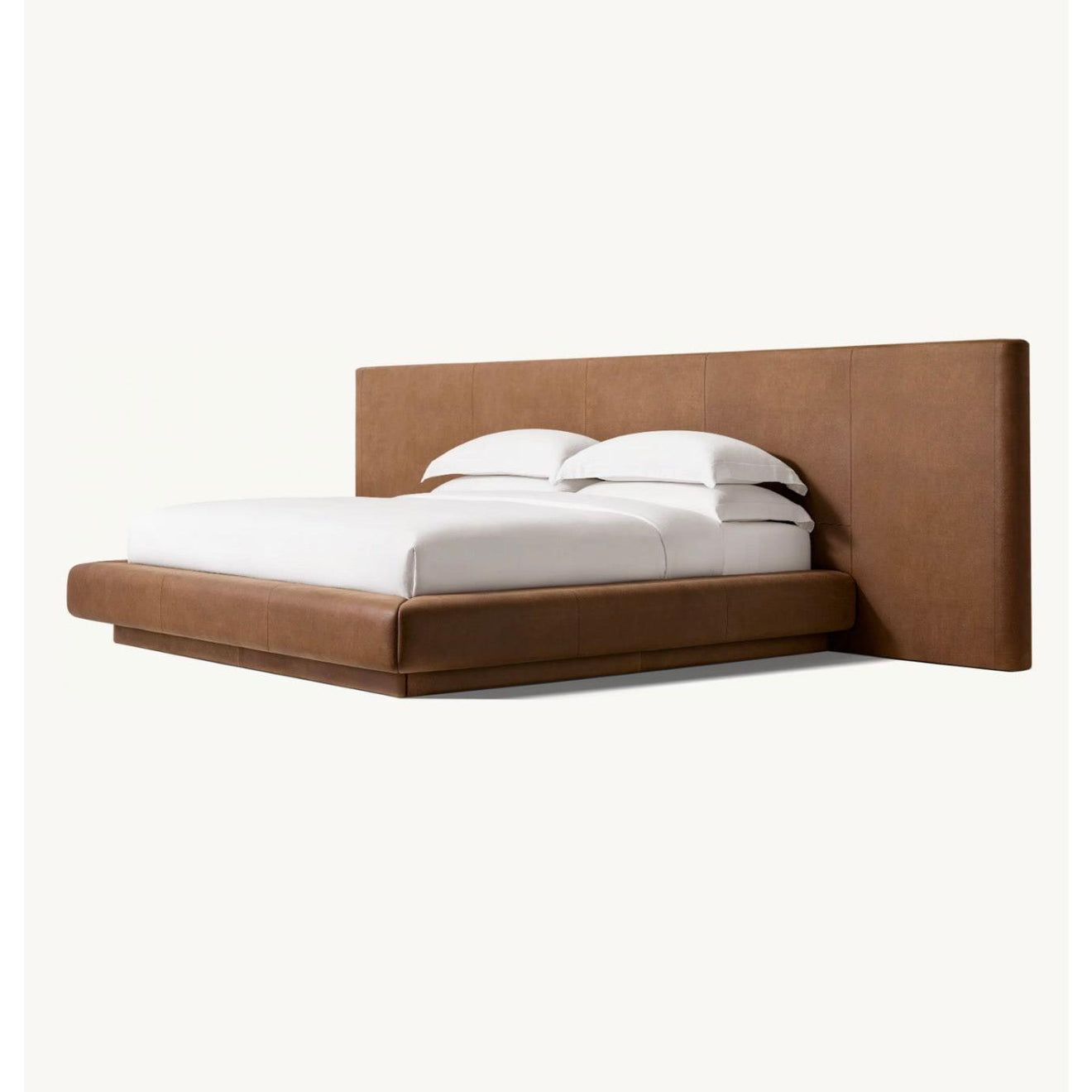 Eldor Deri Karyola-Sofalab-Gri-Kraliçe-NowShopFun