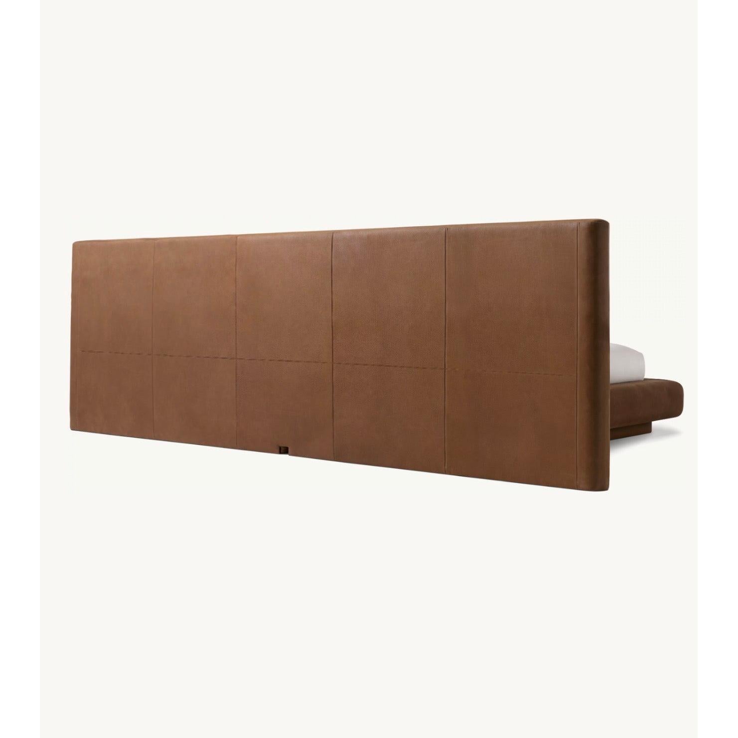 Eldor Deri Karyola-Sofalab-Gri-Kraliçe-NowShopFun