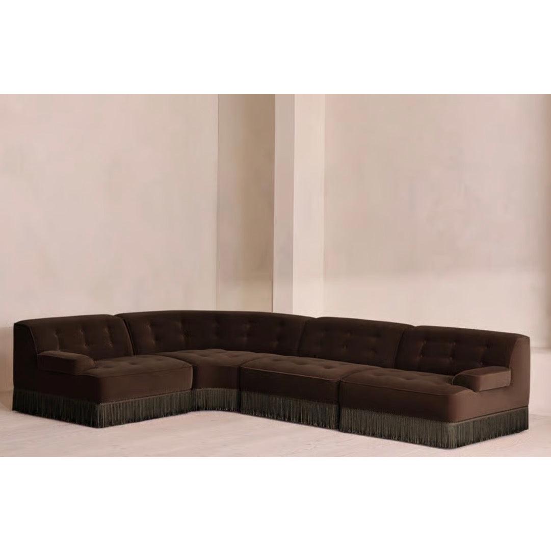 Elena Püsküllü Kadife Koltuk