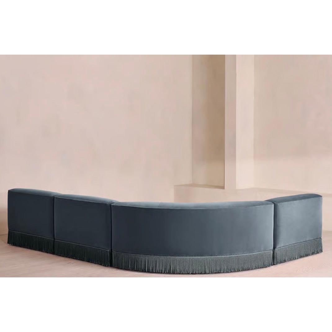 Elena Püsküllü Kadife Koltuk