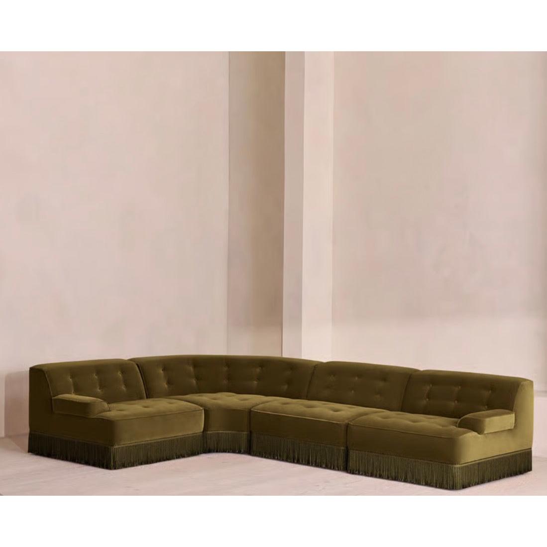 Elena Püsküllü Kadife Koltuk