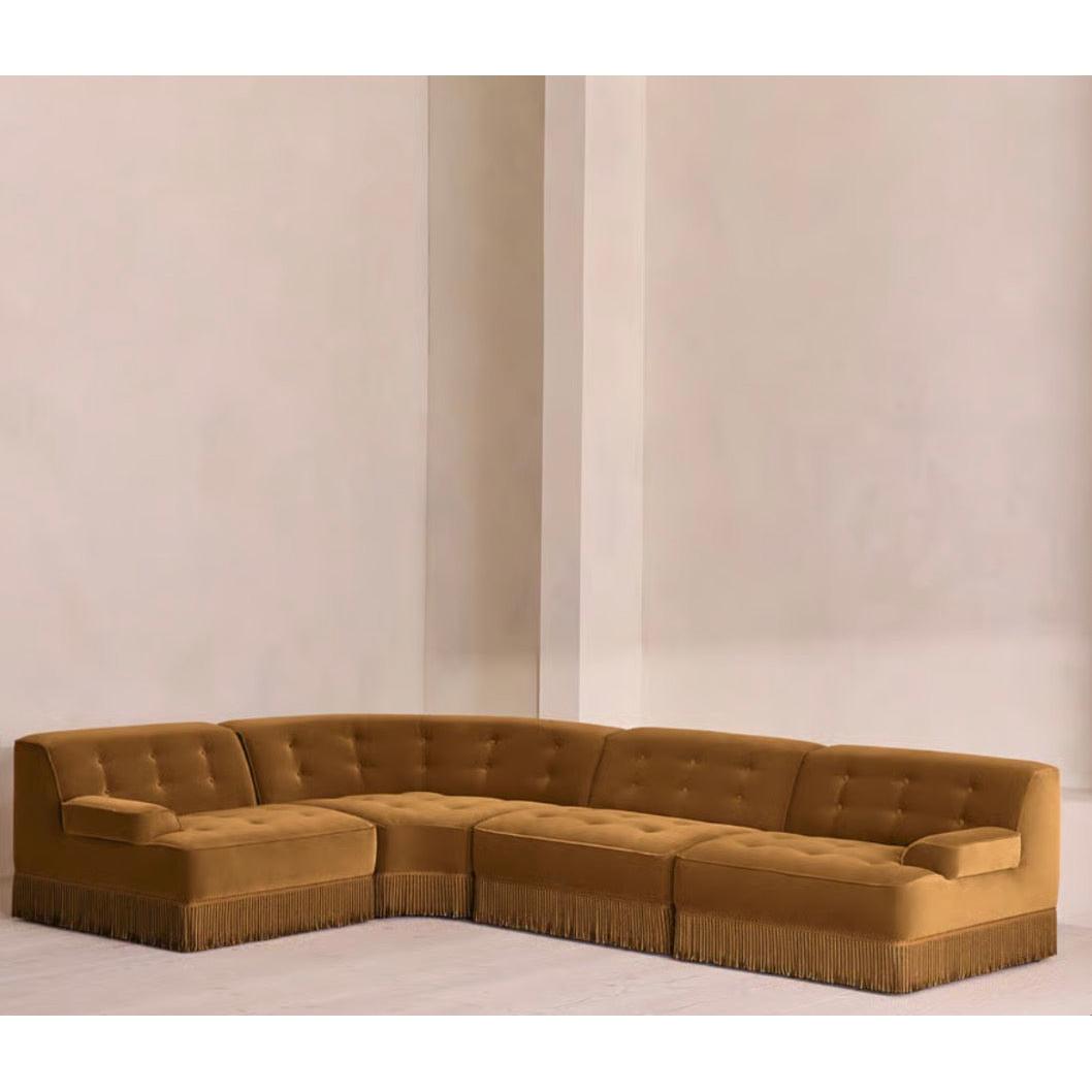 Elena Püsküllü Kadife Koltuk