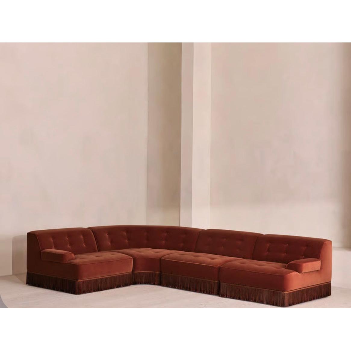 Elena Püsküllü Kadife Koltuk