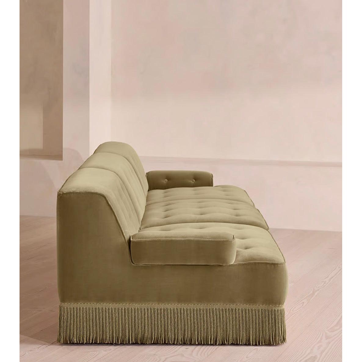 Elena Püsküllü Modüler Kadife Koltuk