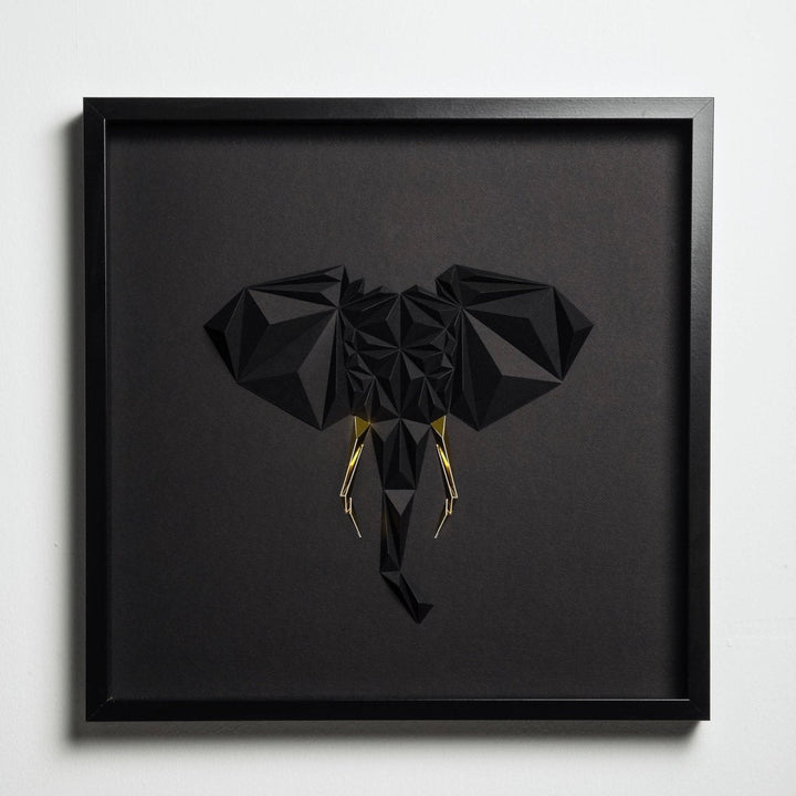 Elephant - Black/Gold Tablo