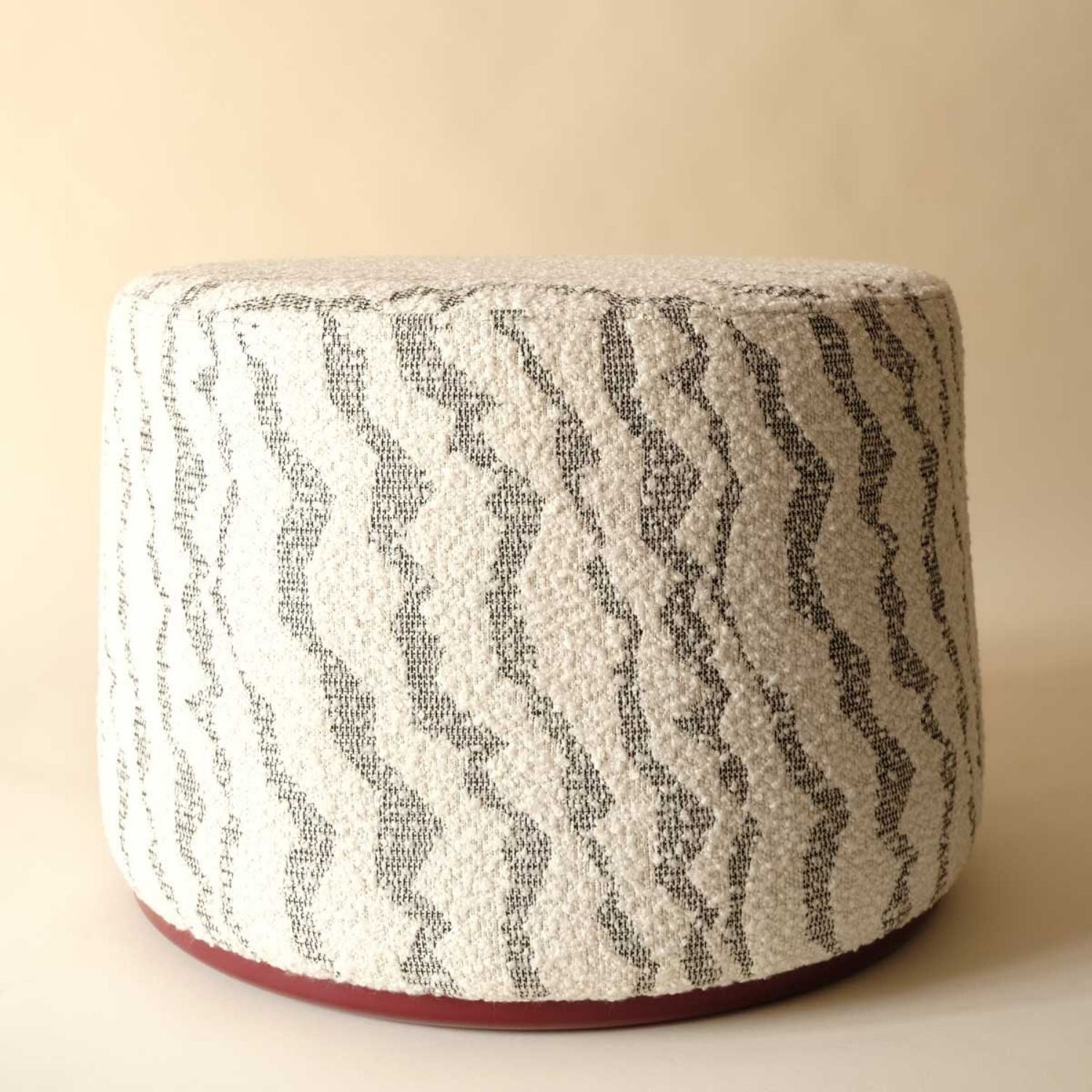 Elin Zigzag Yuvarlak Puf