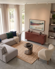 Elina Oval Detaylı Modern Konsol