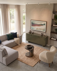 Elina Oval Detaylı Modern Konsol
