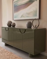 Elina Oval Detaylı Modern Konsol