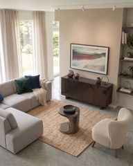 Elina Oval Detaylı Modern Konsol