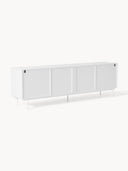 Elona 240 cm Büyük Konsol Mat Beyaz Modern Tasarım