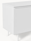 Elona 240 cm Büyük Konsol Mat Beyaz Modern Tasarım