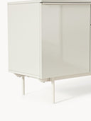 Elona Modern Konsol 200cm Parlak Bej MDF Minimalist Tasarım
