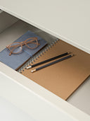Elona Modern Konsol 200cm Parlak Bej MDF Minimalist Tasarım