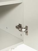 Elona Modern Konsol 200cm Parlak Bej MDF Minimalist Tasarım