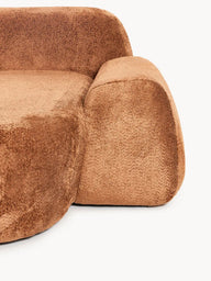 Elora Kanepe | Modern & Modüler Tasarım (3-4 Kişilik) Teddy Bukle, Döşemeli-Köşe Koltuk-Innature Home-Bordo-Sağ-NowShopFun