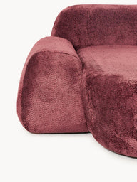 Elora Kanepe | Modern & Modüler Tasarım (3-4 Kişilik) Teddy Bukle, Döşemeli-Köşe Koltuk-Innature Home-Bordo-Sağ-NowShopFun
