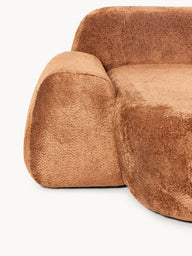 Elora Kanepe | Modern & Modüler Tasarım (3-4 Kişilik) Teddy Bukle, Döşemeli-Köşe Koltuk-Innature Home-Bordo-Sağ-NowShopFun