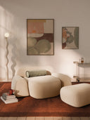 Elora XL Modern & Modüler Tasarım Bukle Döşemeli Berjer-Berjer-Innature Home-Şeftali-NowShopFun