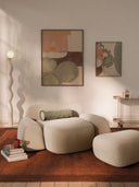 Elora XL Modern & Modüler Tasarım Bukle Döşemeli Berjer-Berjer-Innature Home-Şeftali-NowShopFun