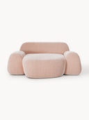 Elora XL Modern & Modüler Tasarım Dokulu Kadife Döşemeli Berjer-Berjer-Innature Home-Açık Bej-NowShopFun