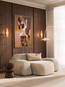 Elora XL Modern & Modüler Tasarım Dokulu Kadife Döşemeli Berjer-Berjer-Innature Home-Açık Bej-NowShopFun