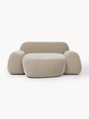 Elora XL Modern & Modüler Tasarım Dokulu Kadife Döşemeli Berjer-Berjer-Innature Home-Açık Bej-NowShopFun