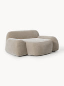 Elora XL Modern & Modüler Tasarım Dokulu Kadife Döşemeli Berjer-Berjer-Innature Home-Açık Bej-NowShopFun