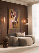 Elora XL Modern & Modüler Tasarım Dokulu Kadife Döşemeli Berjer-Berjer-Innature Home-Açık Bej-NowShopFun