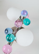 Bubble Lamp Soft Fırçalanmış Mat Gold Metal Opak Aplik