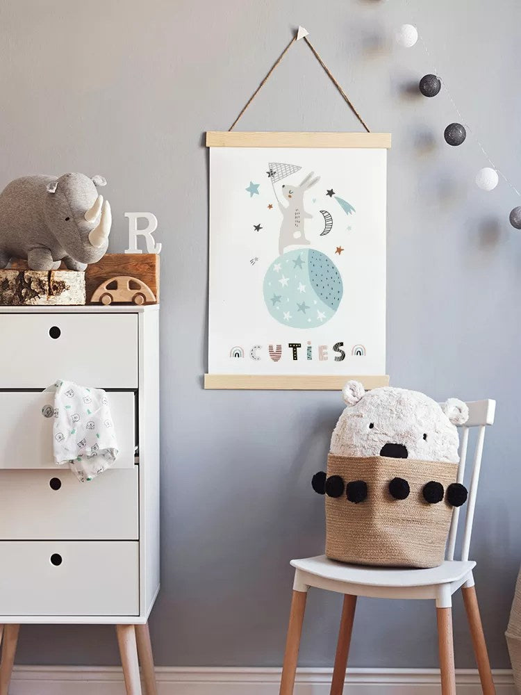 Erkek Tavşan Çerçeveli Poster