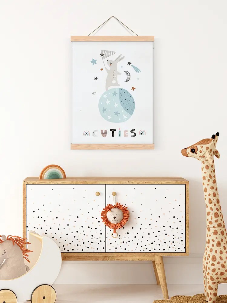 Erkek Tavşan Çerçeveli Poster