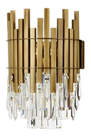 Avonni AP-1767-1E Eskitme Kaplama Aplik E14 Metal Kristal H: 40 cm, WxD: 25x14 cm-Avonni-NowShopFun