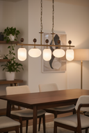 Eskitme Kaplama Metal Cam Modern Avize