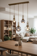 Eskitme Kaplama Metal Cam Modern Avize