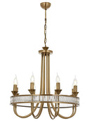 Eskitme Kaplama Metal Kristal Modern Avize