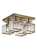 Eskitme Kaplama Metal Kristal Modern Avize