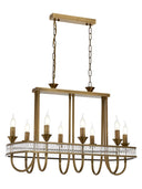 Eskitme Kaplama Metal Kristal Modern Avize