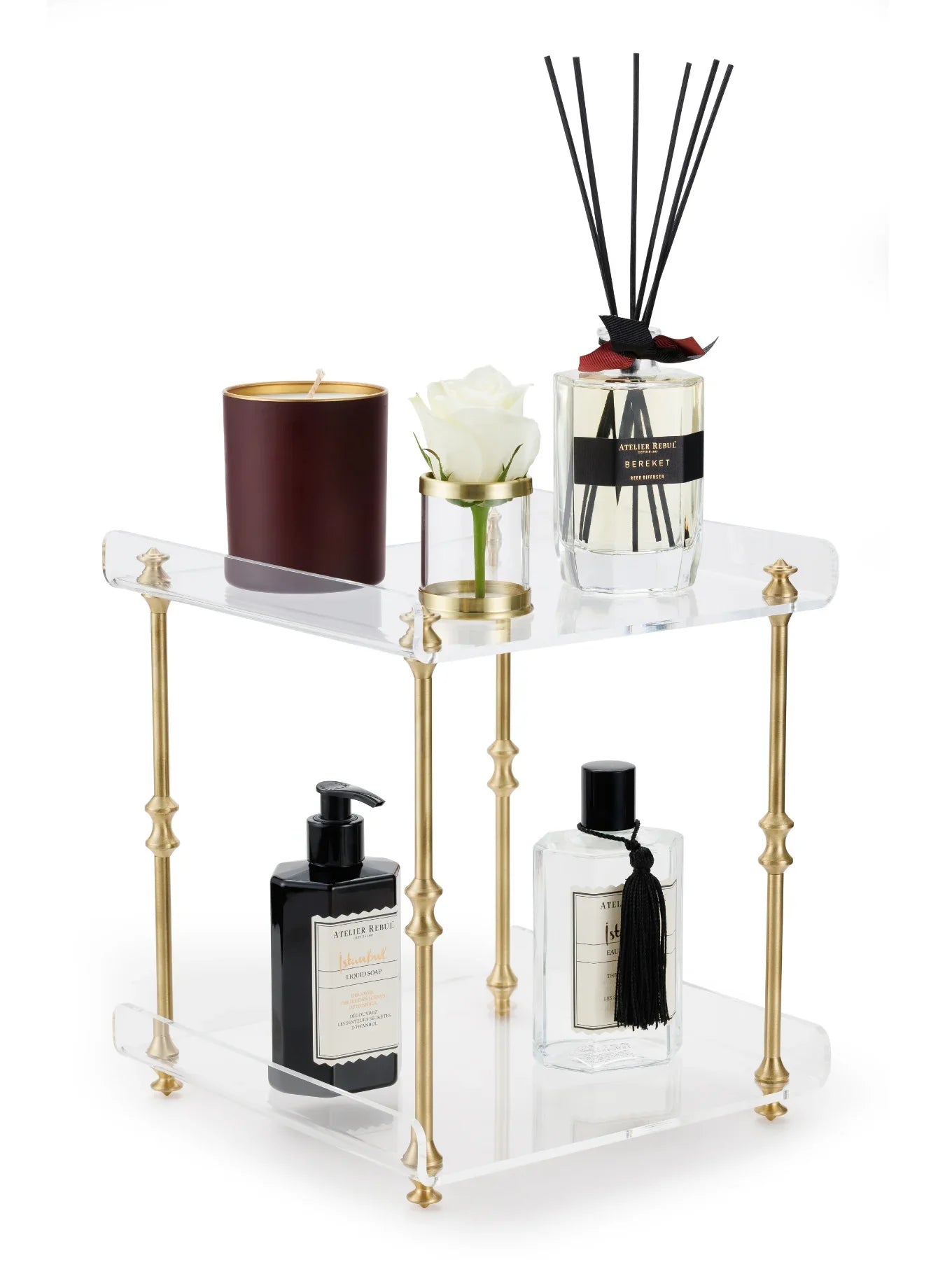 Espera Çift Katlı Pirinç Organizer