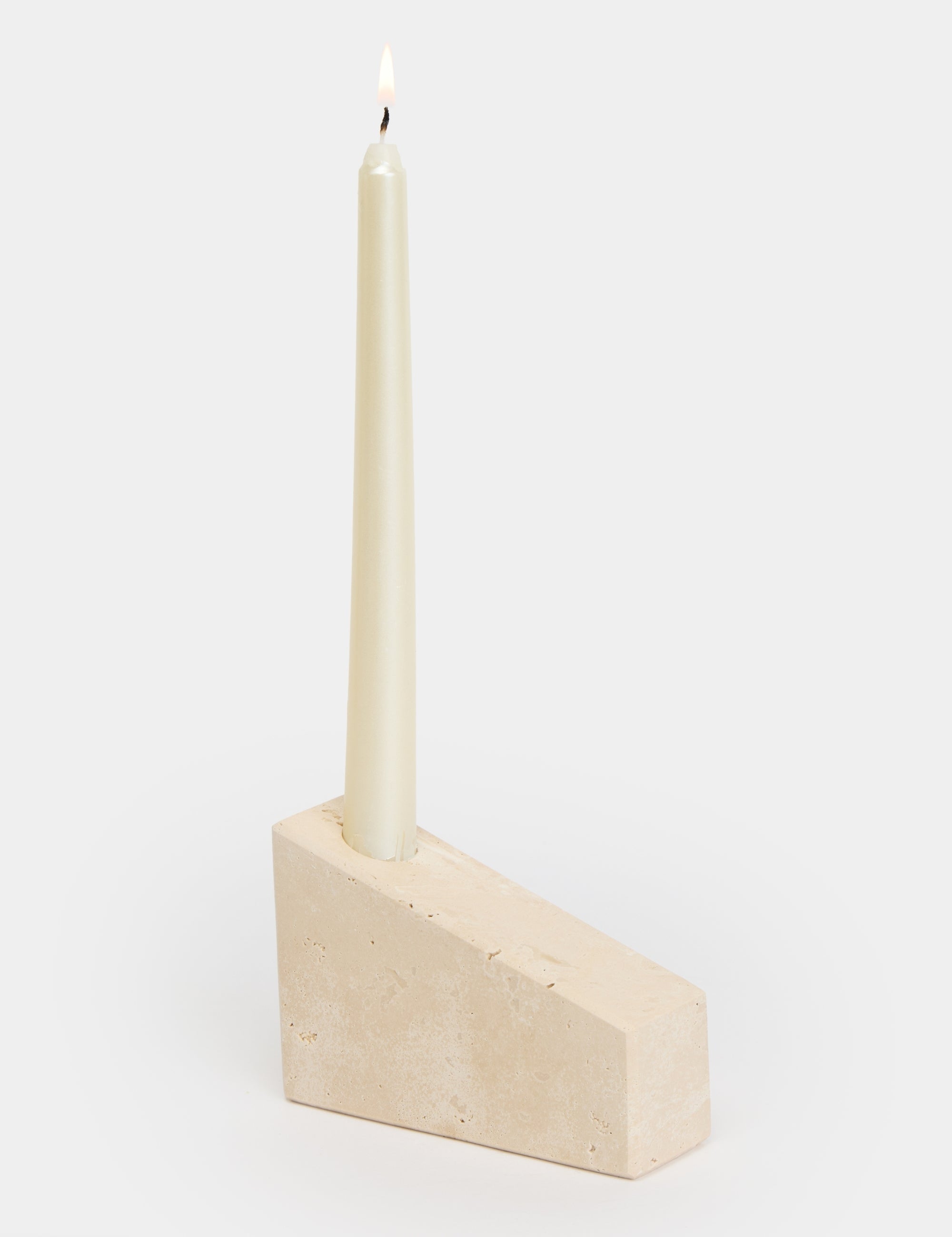 Etern Konik Traverten Şamdan