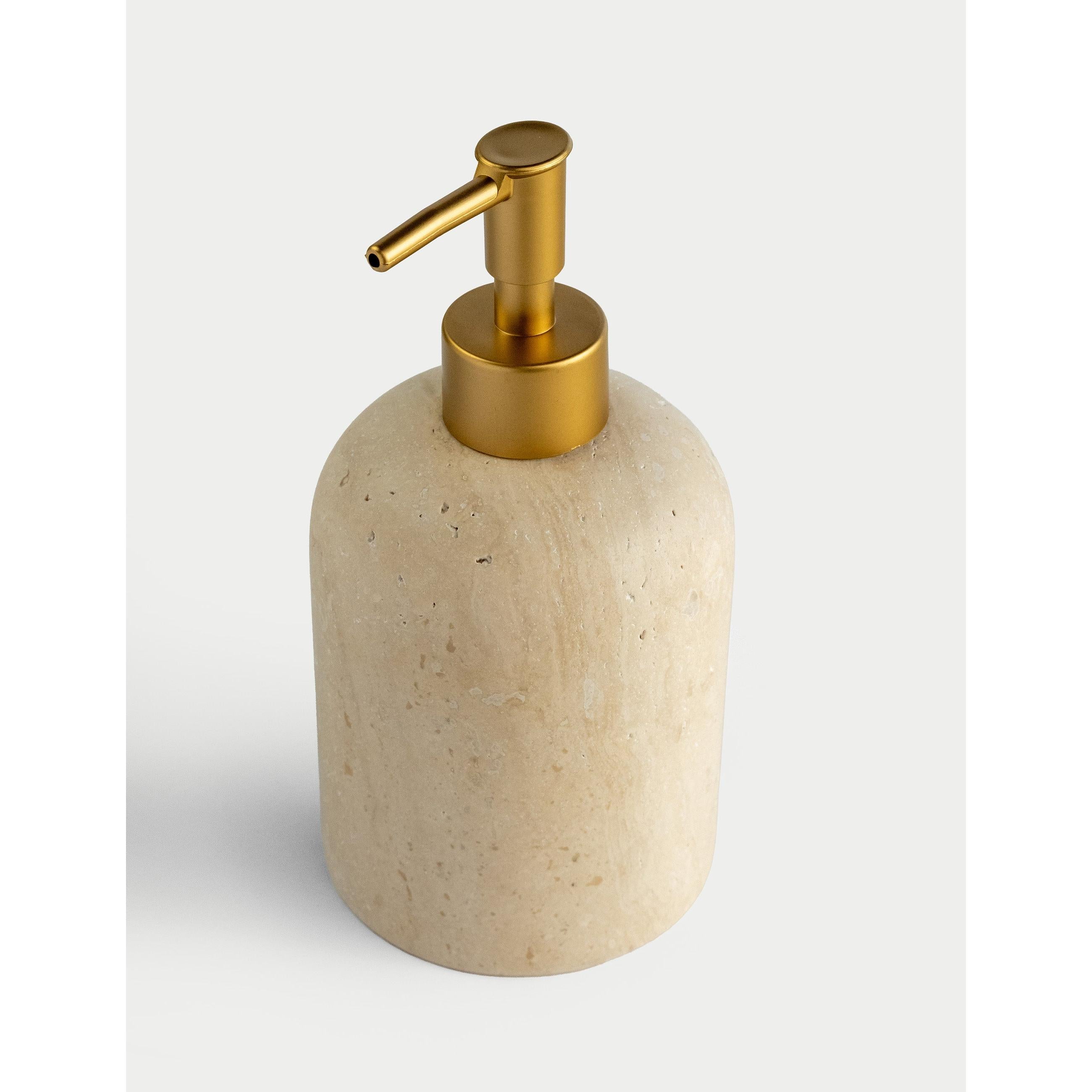 Etern Traverten Sıvı Sabunluk - Mat Gold