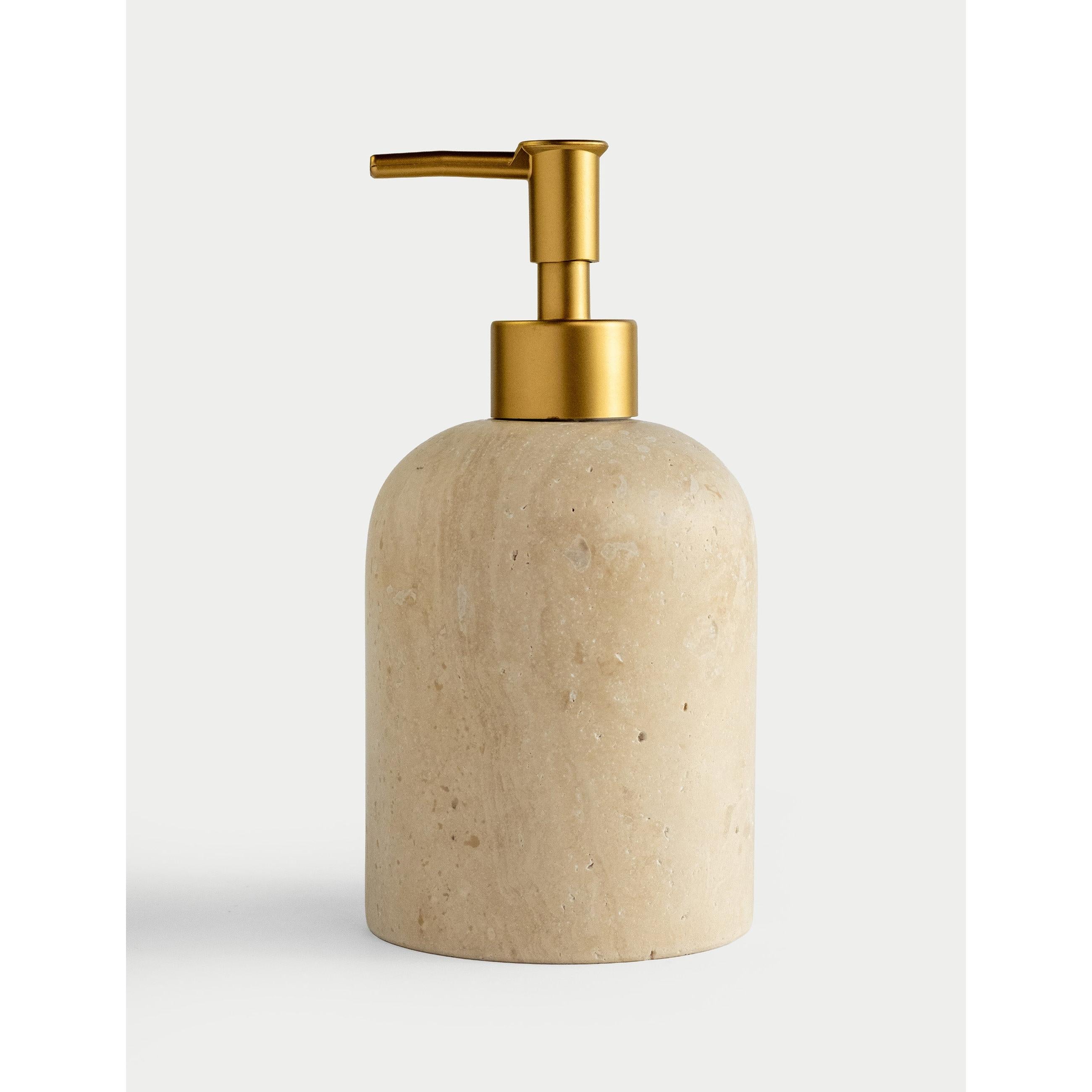 Etern Traverten Sıvı Sabunluk - Mat Gold