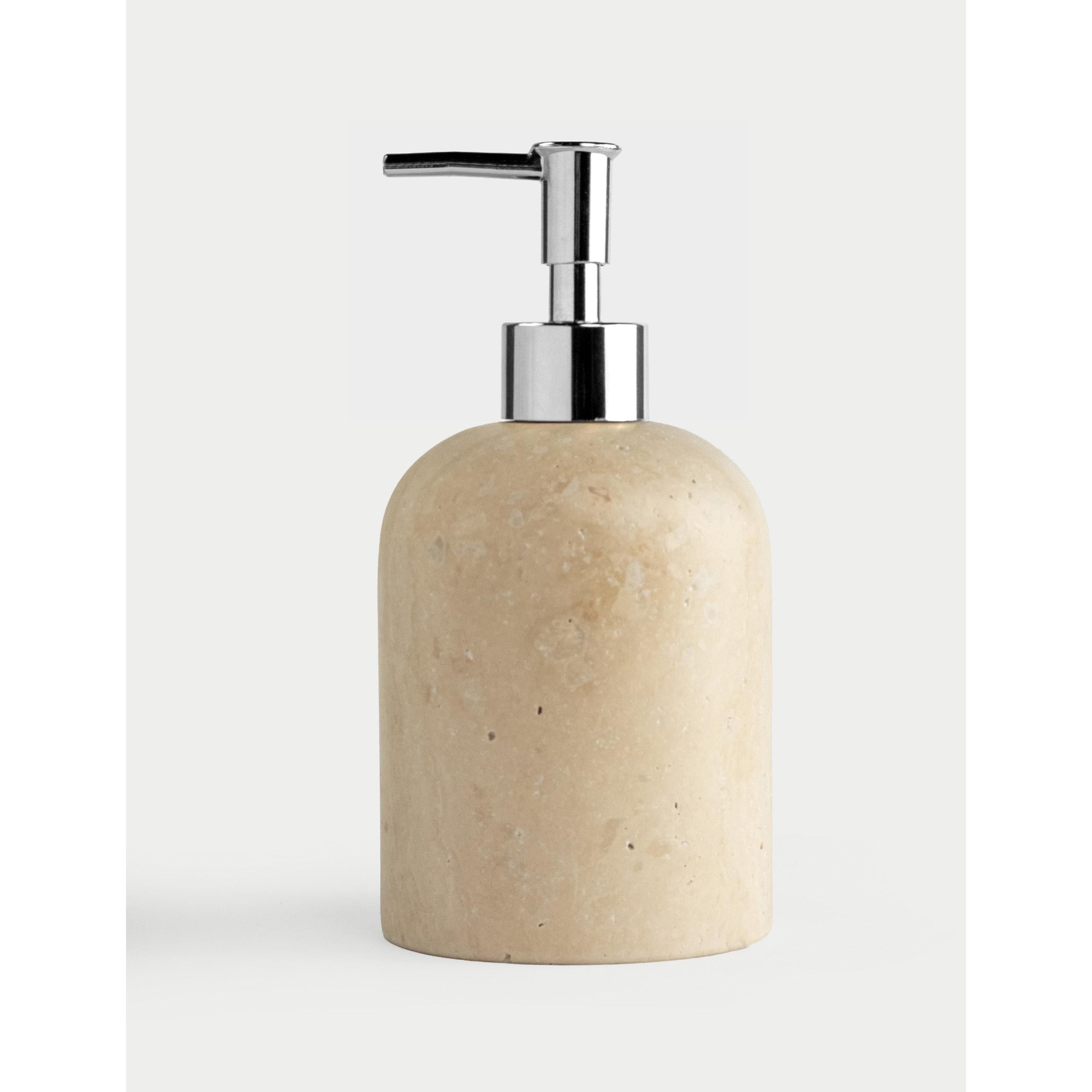 Etern Traverten Sıvı Sabunluk - Silver